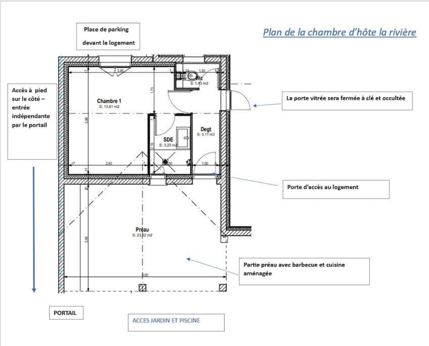 Chambre D Hote La Riviere 45M2 Jardin Et Piscine Aigrefeuille-dʼAunis Exteriér fotografie
